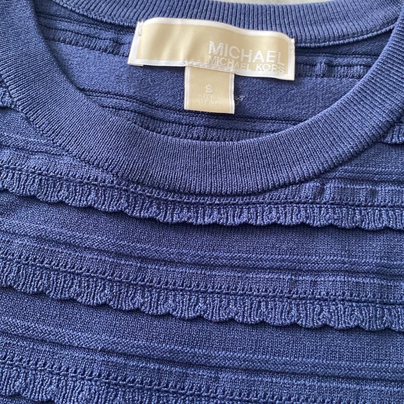 Michael Kors Navy Bodycon Dress - Picture 2 of 3